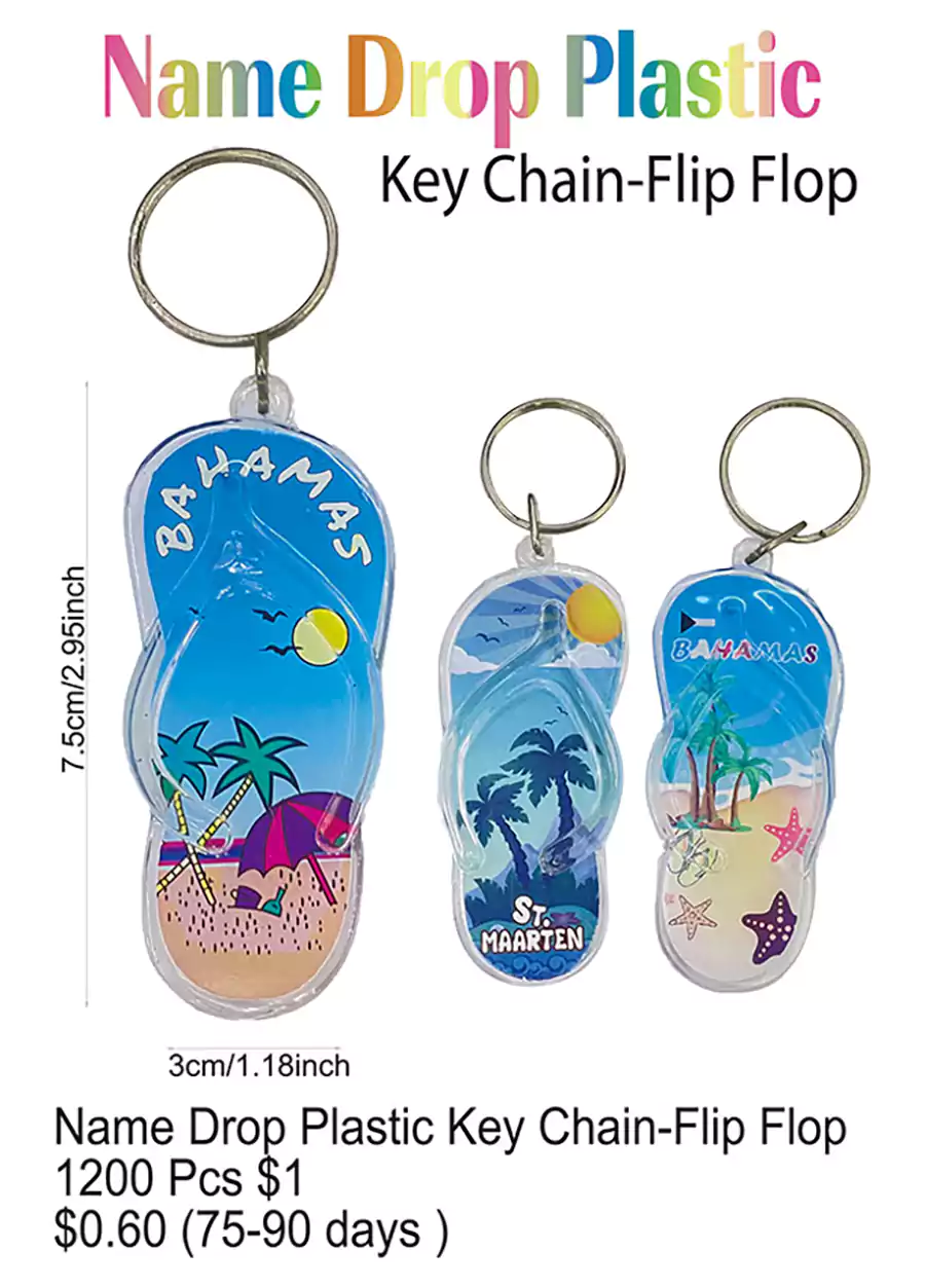 NameDrop-Flip Flop Key Chain